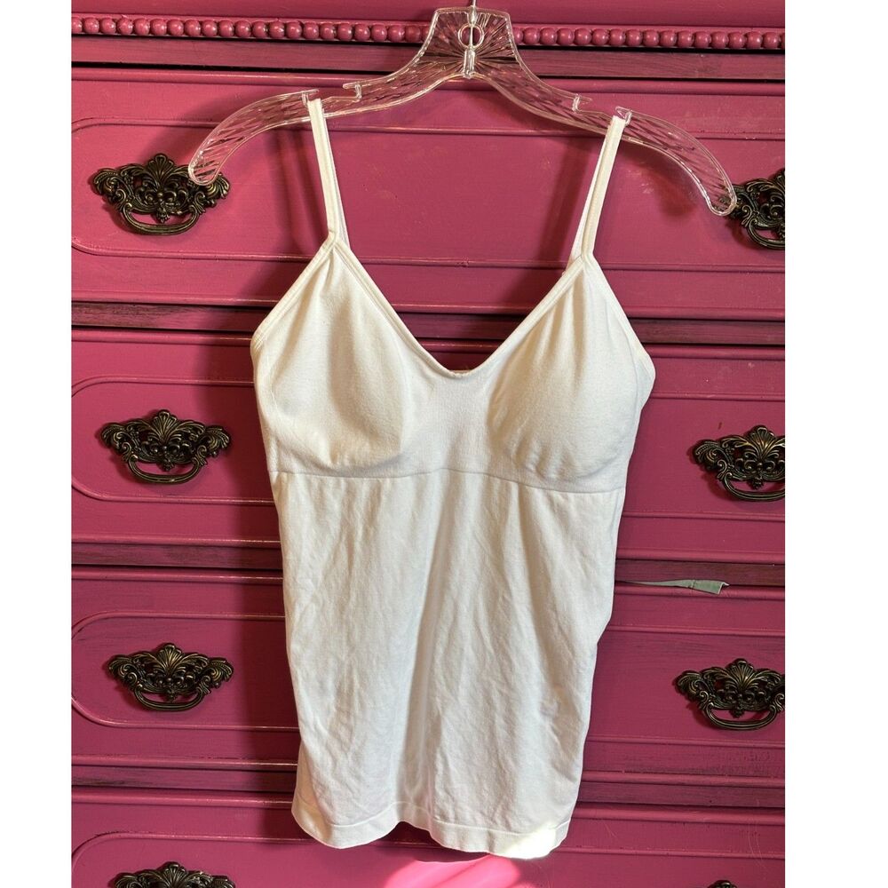 Skinnygirl Smoothers & Shapers Sz Large White Adjustable Straps-Removable Cups